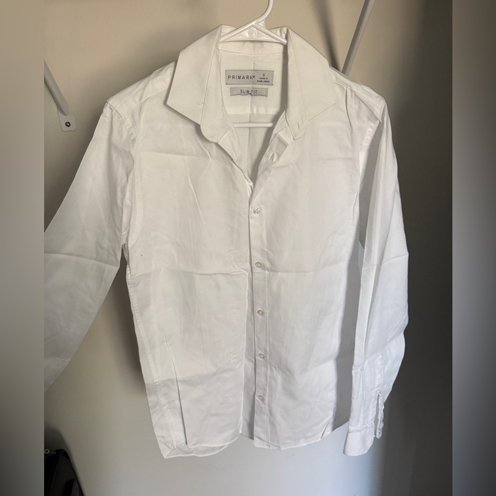 Primark Men's Crisp White Dress Shirt